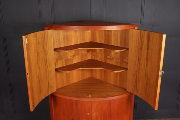 Mid Century Danish Teak Corner Cabinet By S E Peterson - Image 8