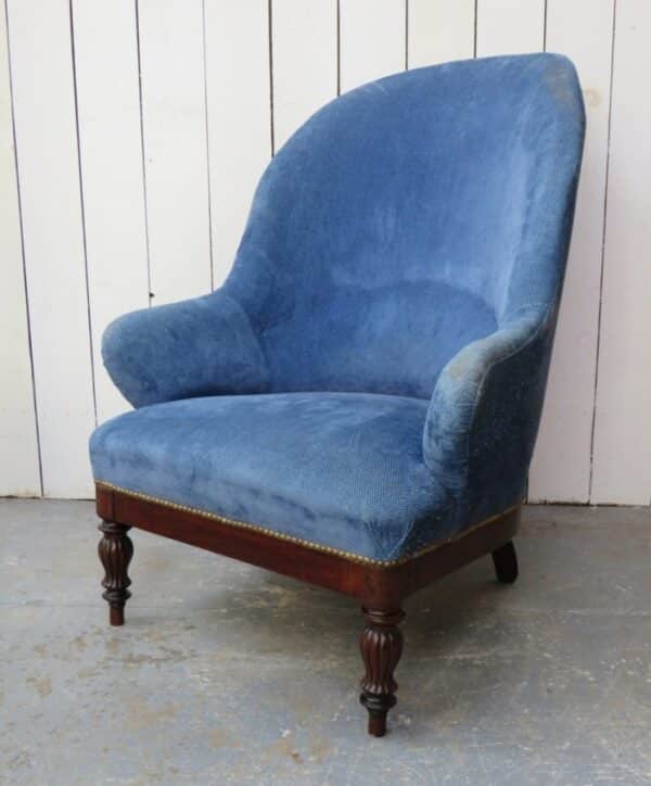 French Empire Library Armchair armchair Antique Chairs 11