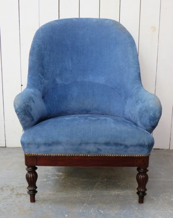French Empire Library Armchair armchair Antique Chairs 4