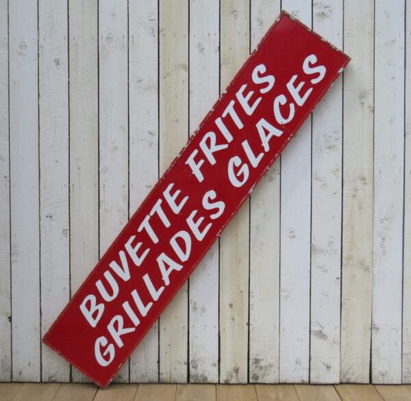 Vintage French Cafe Bar Sign advertisement Architectural Antiques 3
