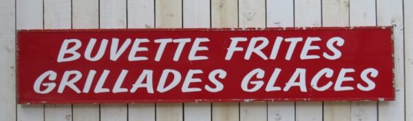 Vintage French Cafe Bar Sign advertisement Architectural Antiques 4