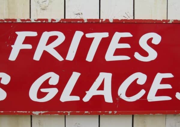 Vintage French Cafe Bar Sign advertisement Architectural Antiques 6