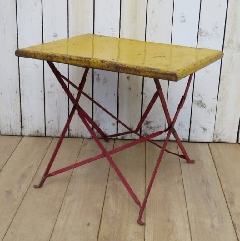 Vintage French Bistro Garden Table