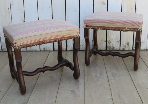 Pair Of French Oak Foot Stools - Image 7