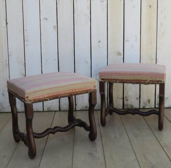Pair Of French Oak Foot Stools