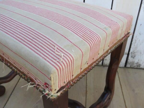 Pair Of French Oak Foot Stools a pair Antique Furniture 5