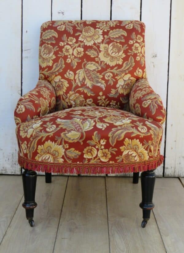 Antique French Tub Chair - Image 2