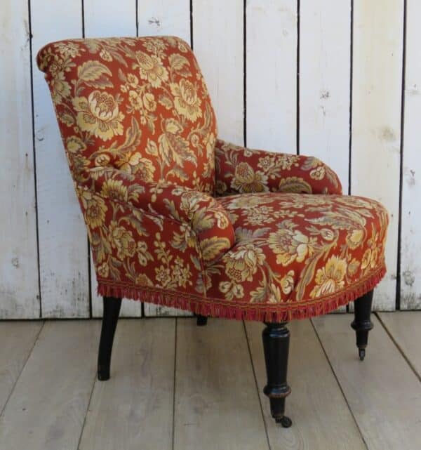 Antique French Tub Chair armchair Antique Chairs 3