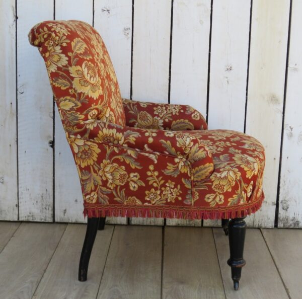 Antique French Tub Chair - Image 5