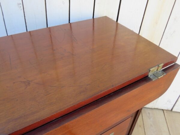 Antique French Drapers Chest Of Drawers - Image 9