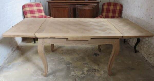 Bleached Oak Extending Dining Table bleached oak Antique Desks 7