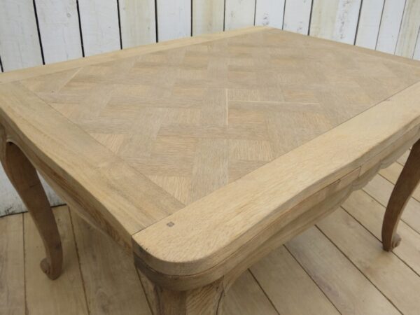 Bleached Oak Extending Dining Table - Image 4