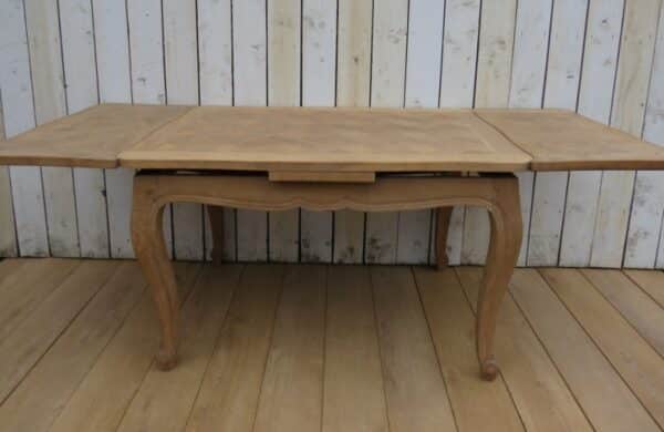 Bleached Oak Extending Dining Table bleached oak Antique Desks 4