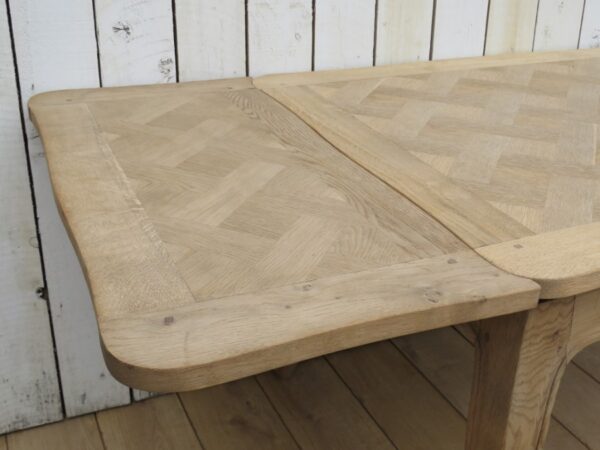 Bleached Oak Extending Dining Table bleached oak Antique Desks 9