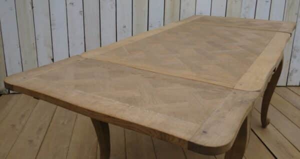 Bleached Oak Extending Dining Table - Image 8