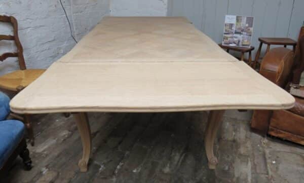 Bleached Oak Extending Dining Table bleached oak Antique Desks 9