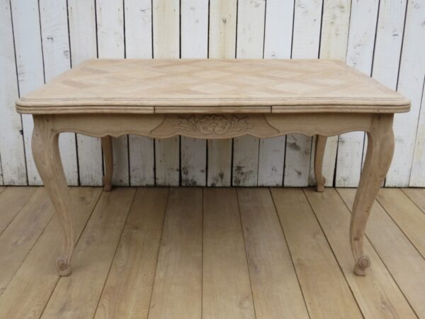 Bleached Oak Extending Dining Table - Image 9