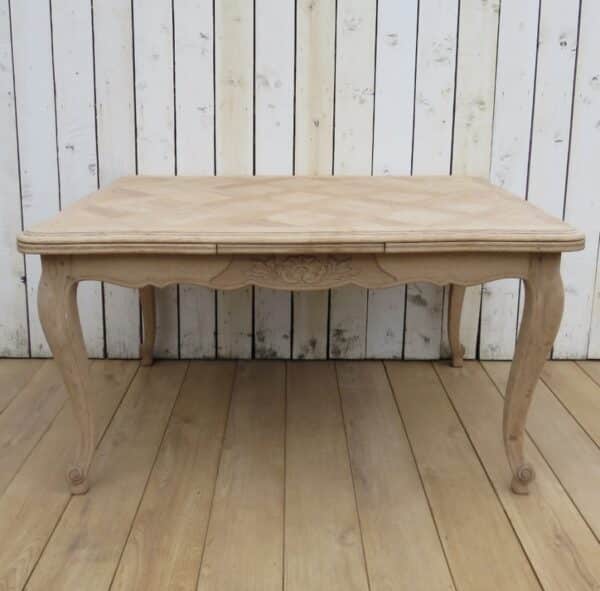 Bleached Oak Extending Dining Table bleached oak Antique Desks 3