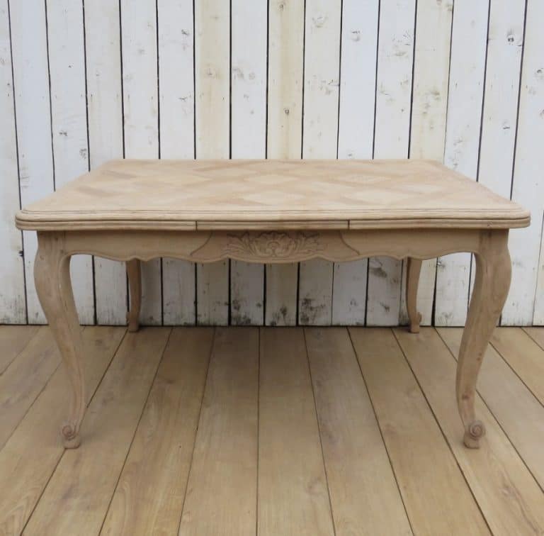 Bleached Oak Extending Dining Table