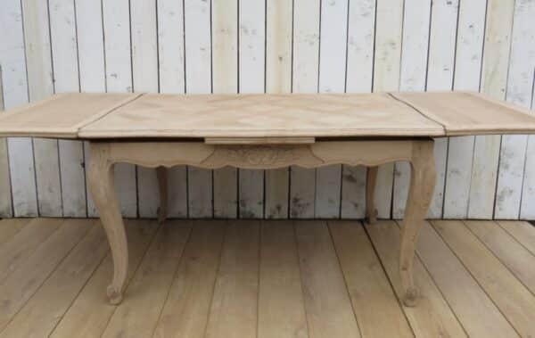 Bleached Oak Extending Dining Table - Image 4