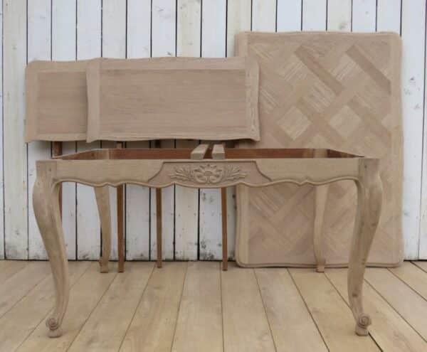 Bleached Oak Extending Dining Table - Image 6