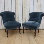 Pair Antique French Tub Chairs armchairs Antique Chairs