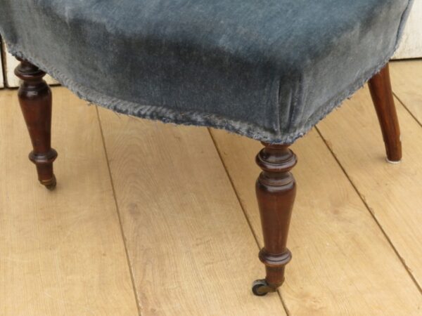 Pair Antique French Tub Chairs - Image 4