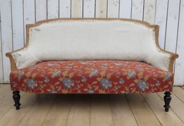 Antique French Sofa For Re-upholstery - Image 2