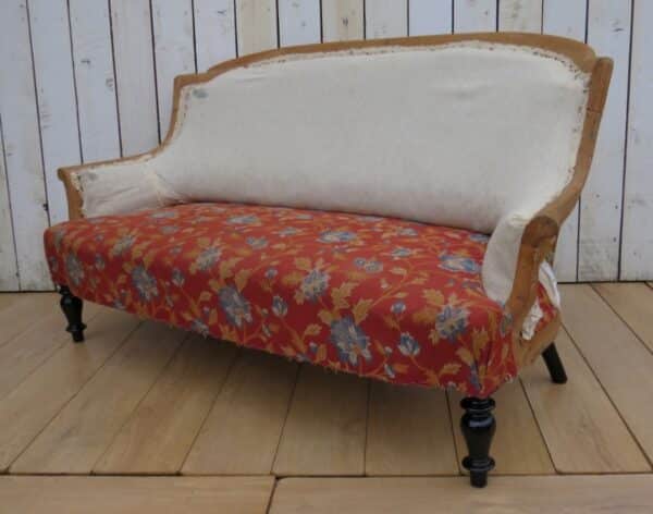 Antique French Sofa For Re-upholstery - Image 6