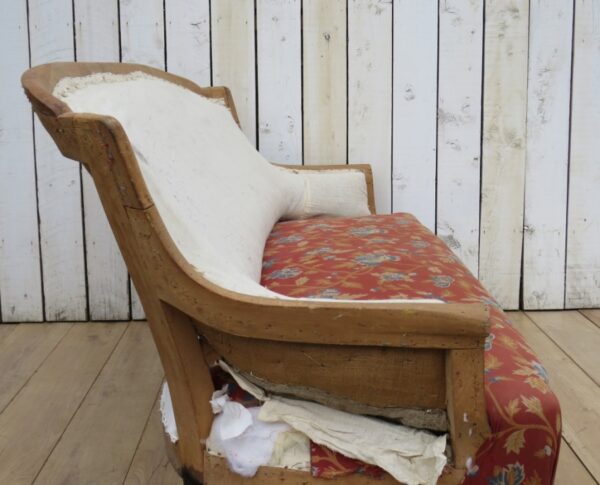 Antique French Sofa For Re-upholstery - Image 3