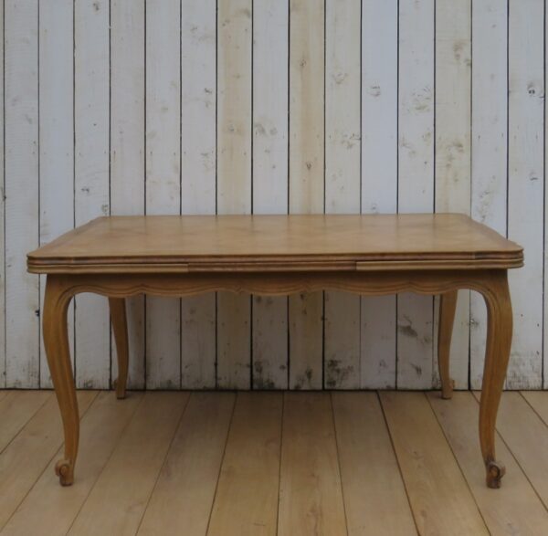Bleached Oak Extending Dining Table bleached oak Antique Desks 3