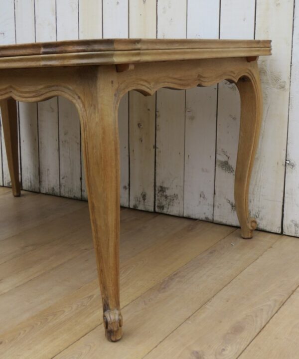 Bleached Oak Extending Dining Table - Image 4