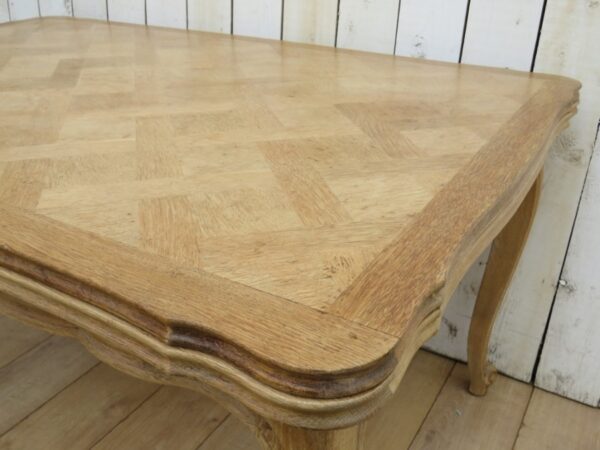 Bleached Oak Extending Dining Table - Image 7