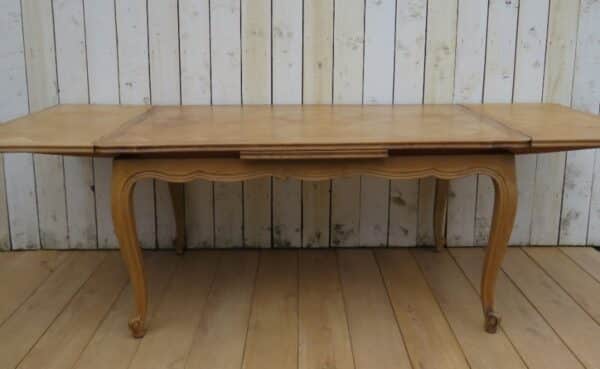 Bleached Oak Extending Dining Table bleached oak Antique Desks 4