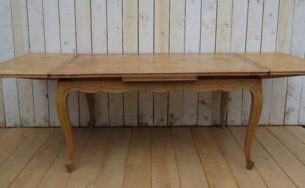 Bleached Oak Extending Dining Table - Image 2