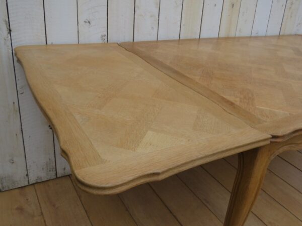 Bleached Oak Extending Dining Table bleached oak Antique Desks 7