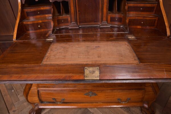 18th Century Dutch Satinwood Bombe Bureau Bookcase SAI1379 Antique Furniture 14