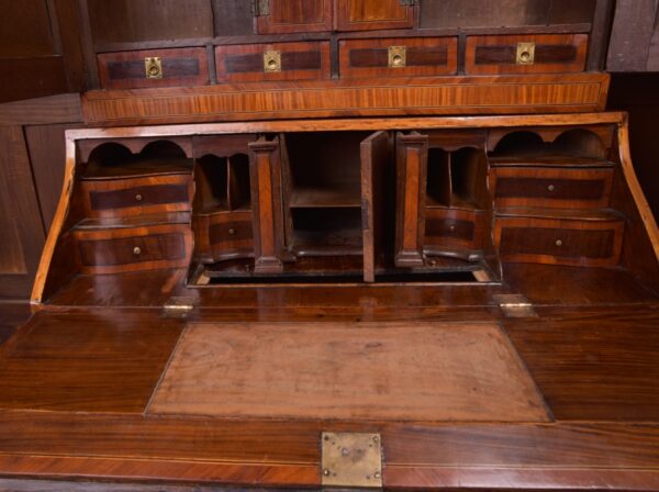 18th Century Dutch Satinwood Bombe Bureau Bookcase SAI1379 Antique Furniture 15