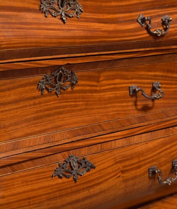 18th Century Dutch Satinwood Bombe Bureau Bookcase SAI1379 Antique Furniture 24