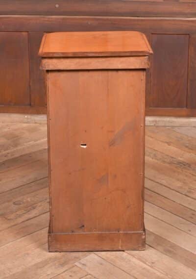 Victorian Flame Mahogany Bedside Cabinet SAI2267 - Image 6