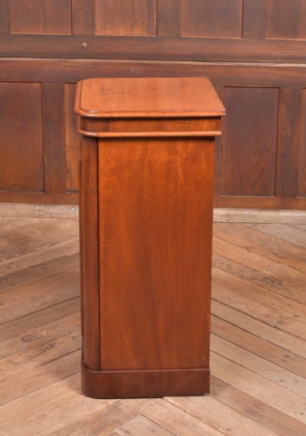 Victorian Flame Mahogany Bedside Cabinet SAI2267 - Image 7