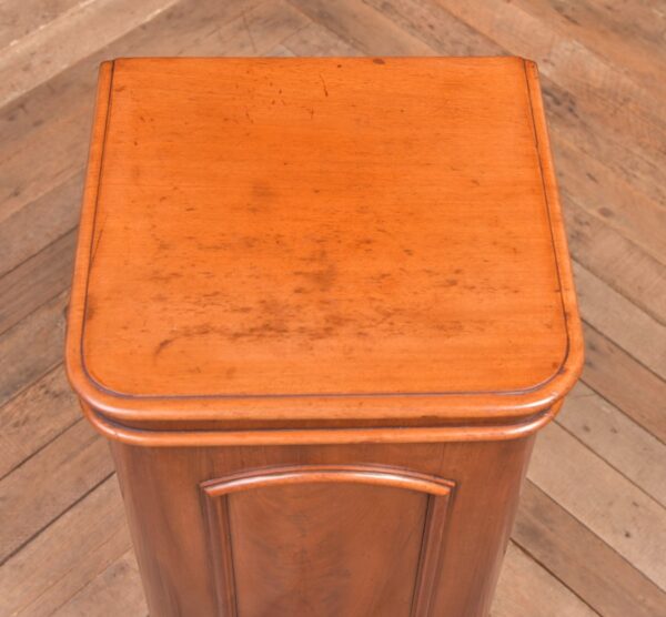 Victorian Flame Mahogany Bedside Cabinet SAI2267 - Image 9