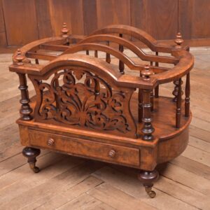 Stunning Victorian Walnut Canterbury Antique Furniture