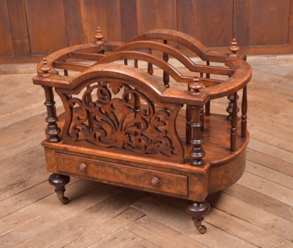 Stunning Victorian Walnut Canterbury