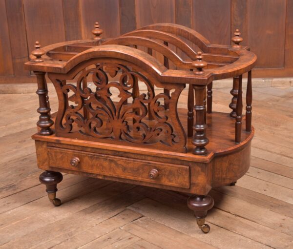 Stunning Victorian Walnut Canterbury - Image 2