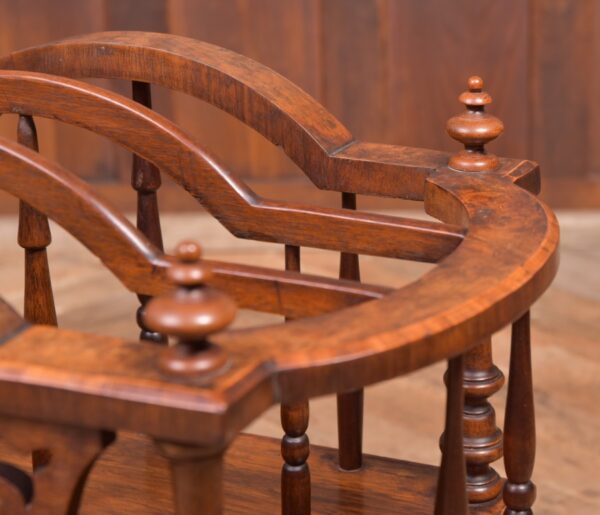 Stunning Victorian Walnut Canterbury - Image 6