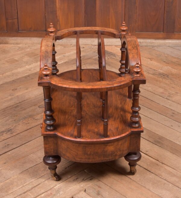 Stunning Victorian Walnut Canterbury Antique Furniture 13