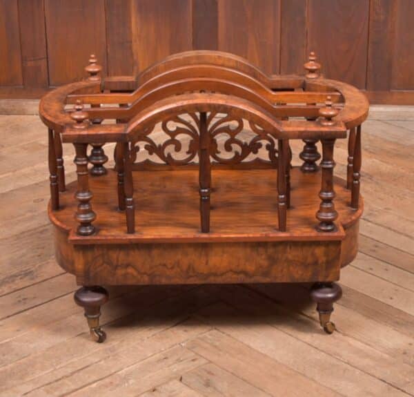 Stunning Victorian Walnut Canterbury - Image 13