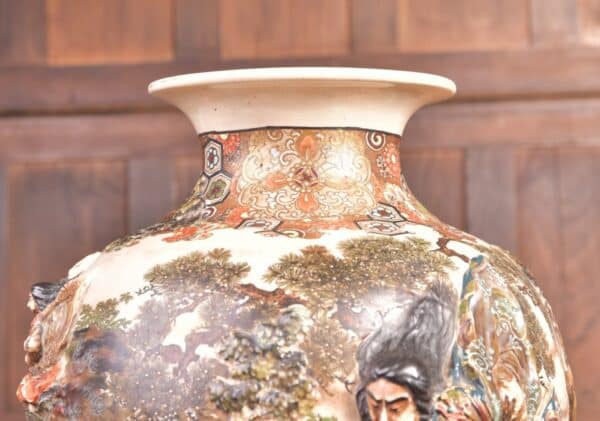 Japanese Satsuma Vase SAI2280 Antique Vases 5