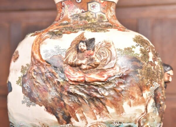 Japanese Satsuma Vase SAI2280 Antique Vases 10